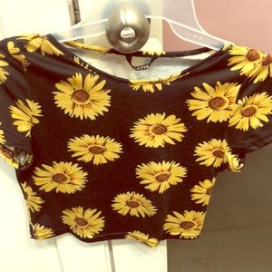 sunflower crop top